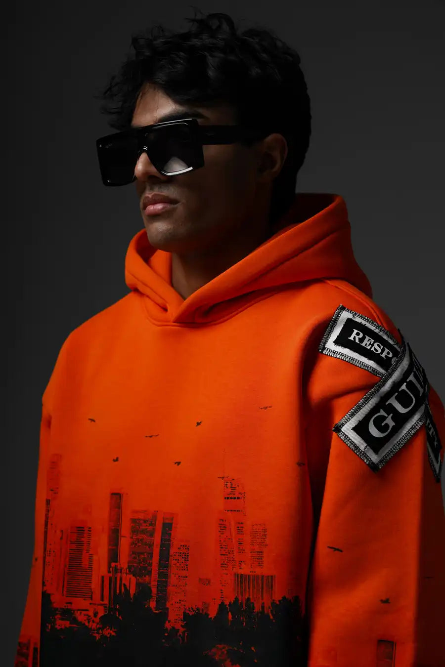 WOUNDS WITHIN ORANGE HOODIE