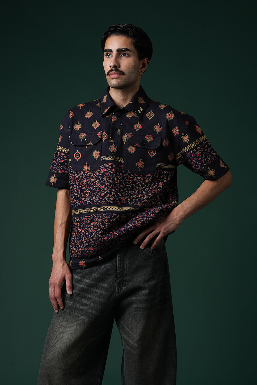 Jungle Glyph polo shirt