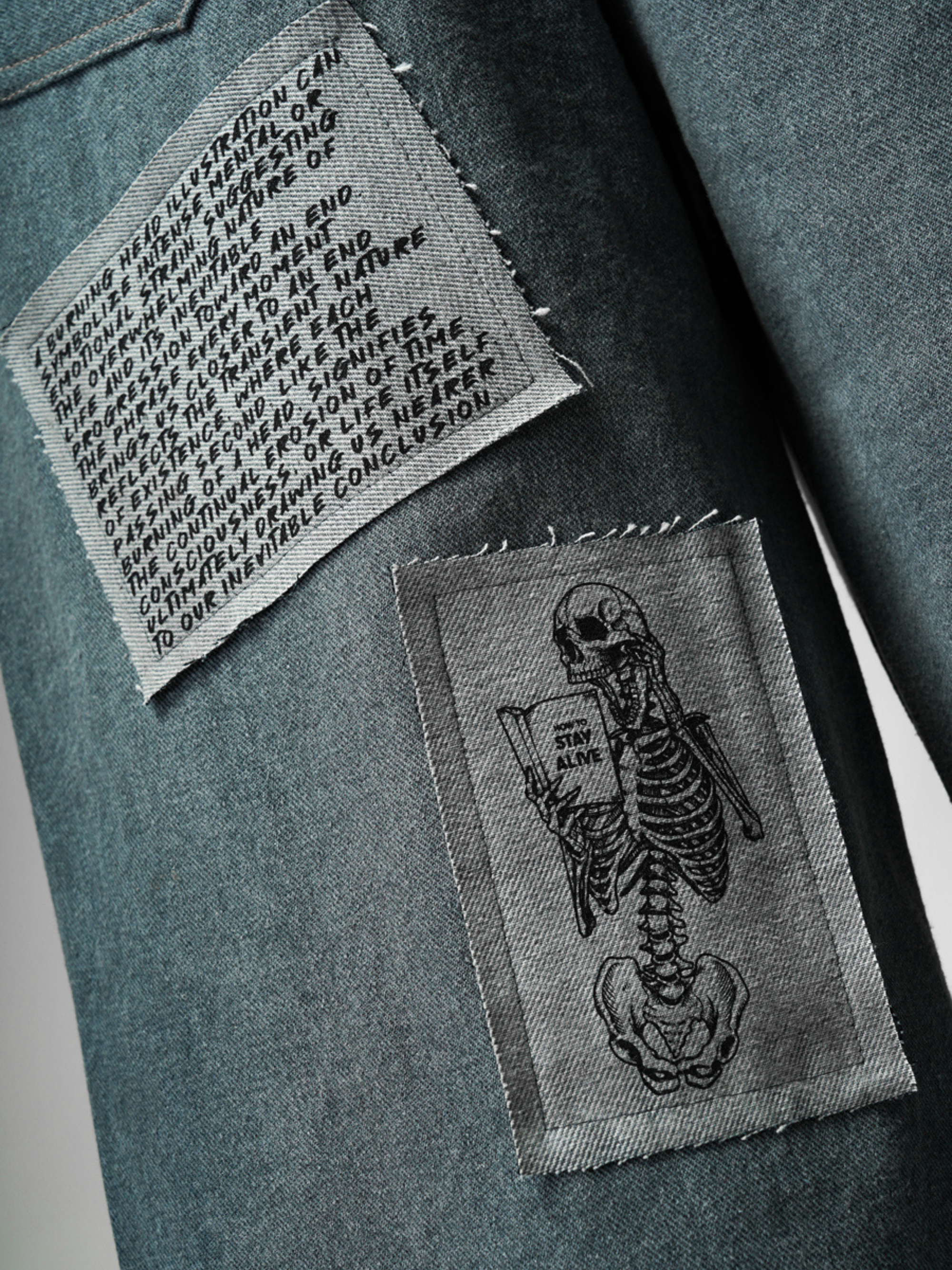 Mortality Grey Denims