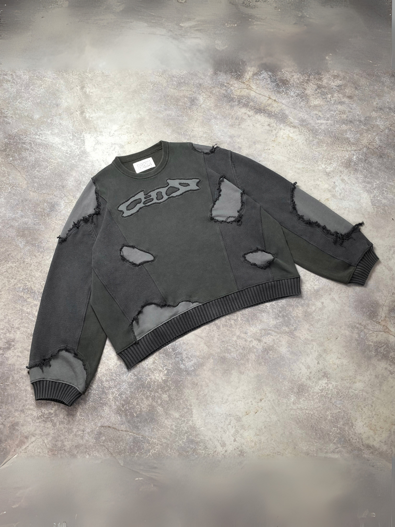 Diversified Distressed Sweater