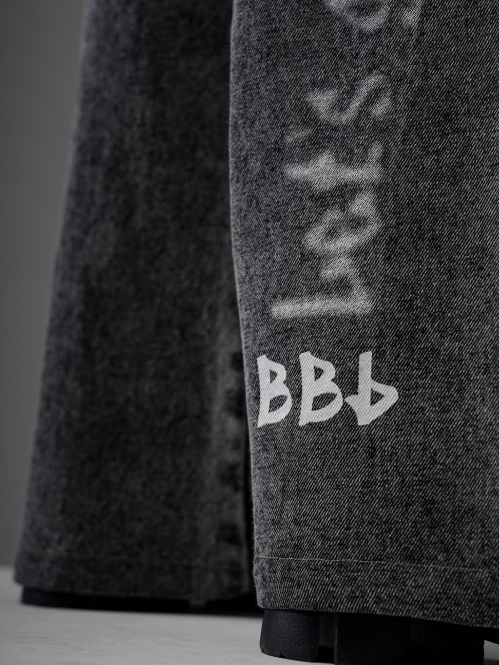 Rebel Graffiti Grey Denims