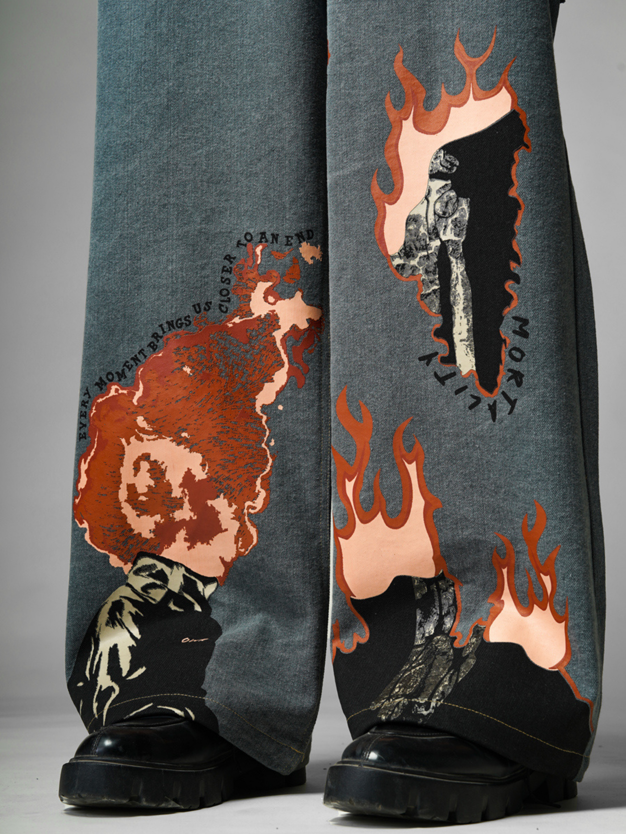 Mortality Grey Denims