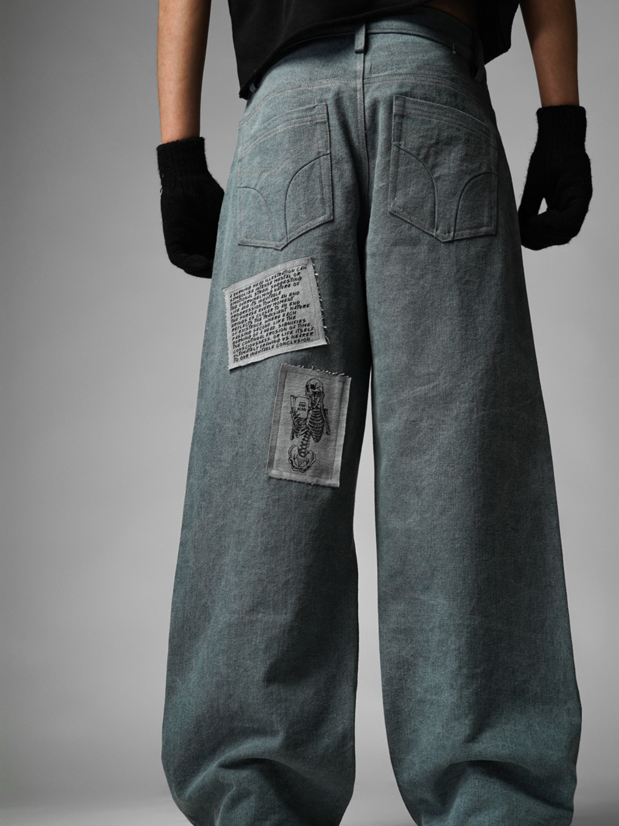 Mortality Grey Denims