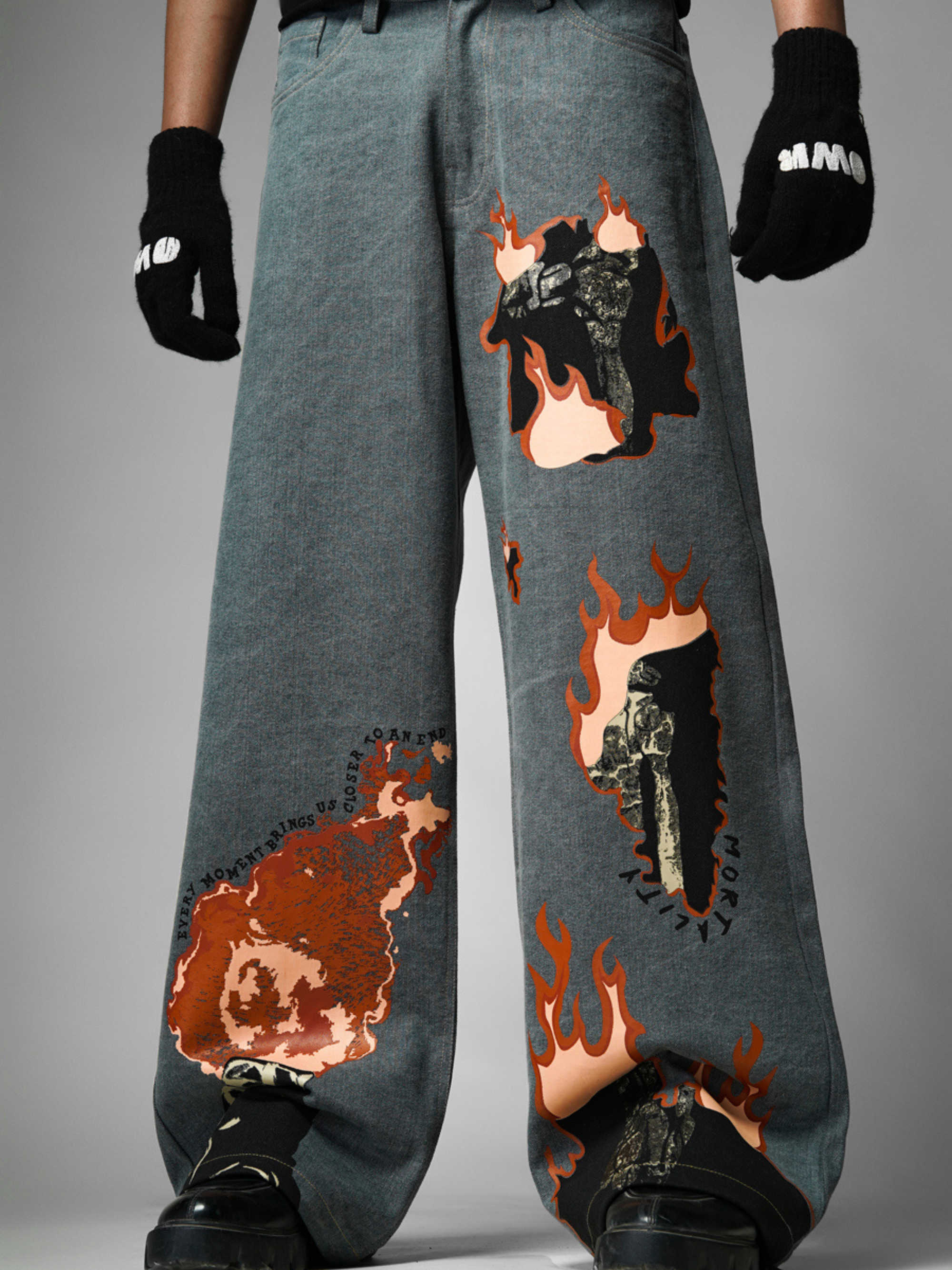 Mortality Grey Denims