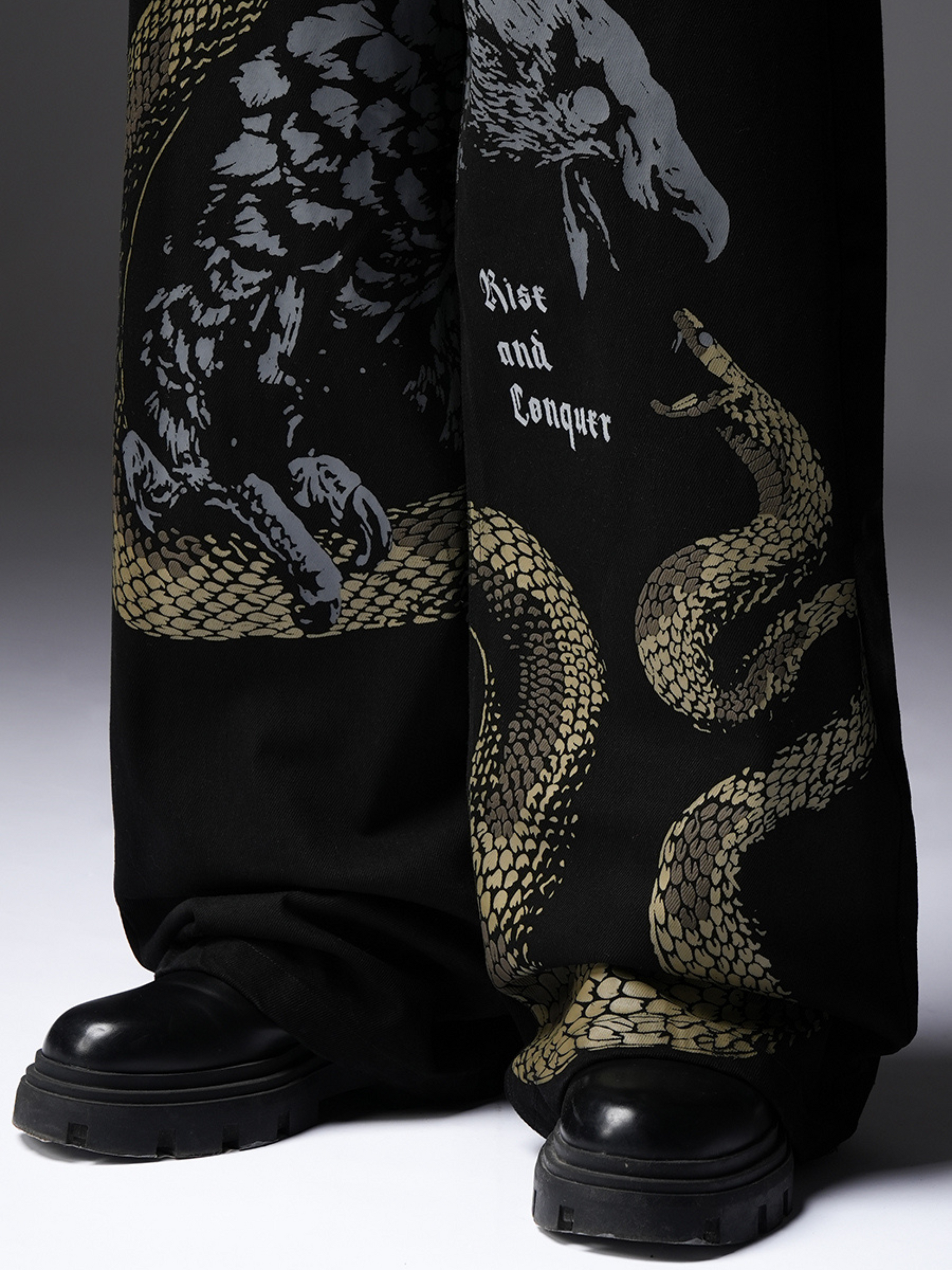 Rise and Conquer Black Denims