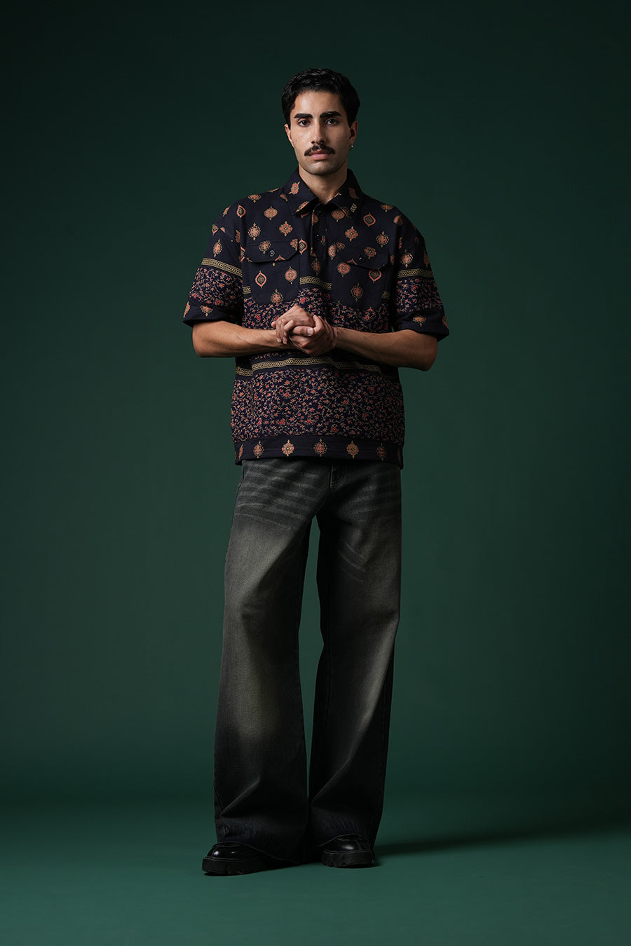 Jungle Glyph polo shirt