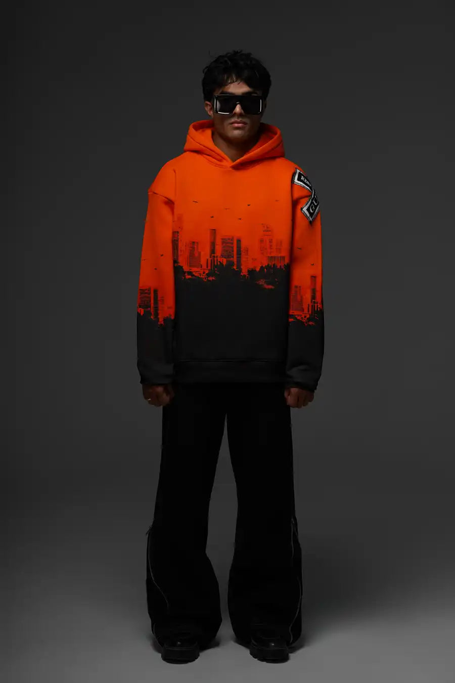 WOUNDS WITHIN ORANGE HOODIE
