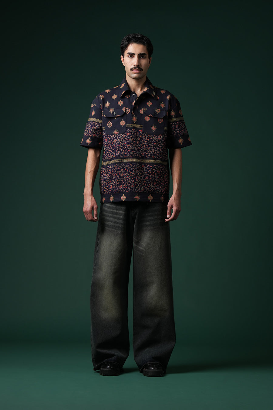 Jungle Glyph polo shirt