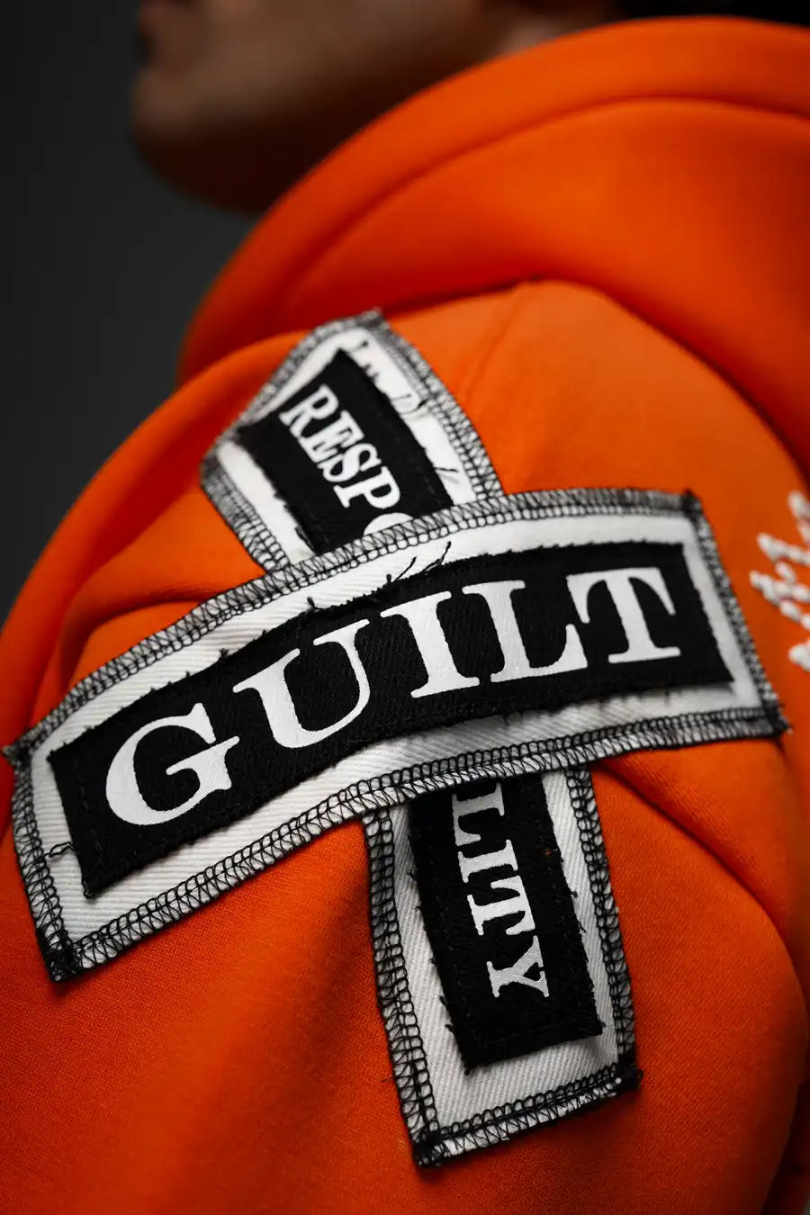 WOUNDS WITHIN ORANGE HOODIE
